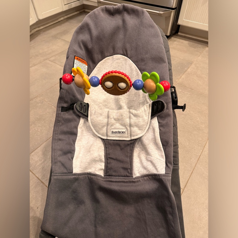 Used Baby BJORN Bouncer Soft Baby Bliss Seat Cover only in Grey